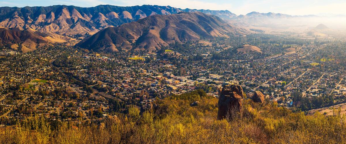 San Luis Obispo viewed from the Cerro Peak