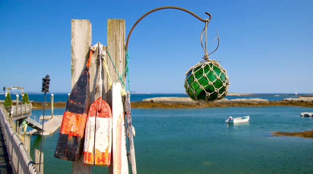 Bailey Island que incluye vistas generales de la costa