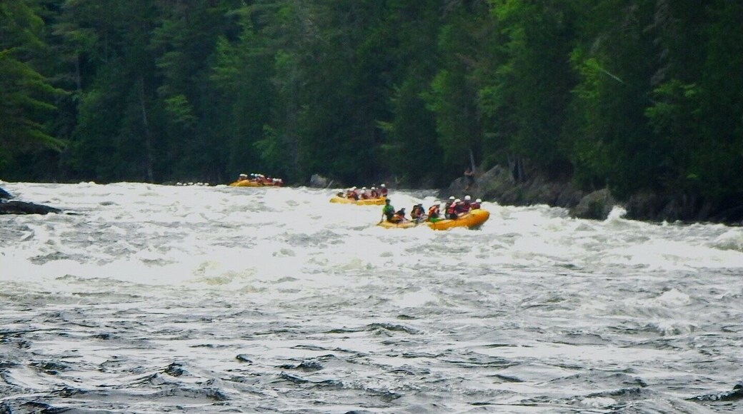 Rafting the famous Kennebec River in The Forks, Maine.