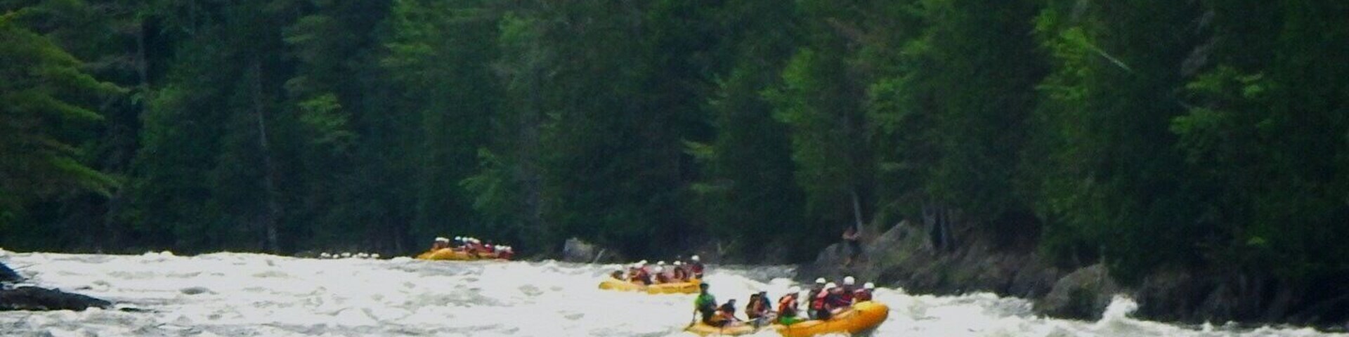 Rafting the famous Kennebec River in The Forks, Maine.