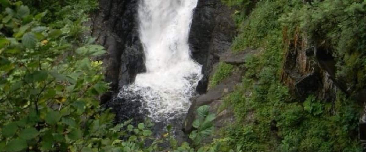 Moxie Falls has a 90 foot drop making it one of Maine's larger waterfalls. #waterlust