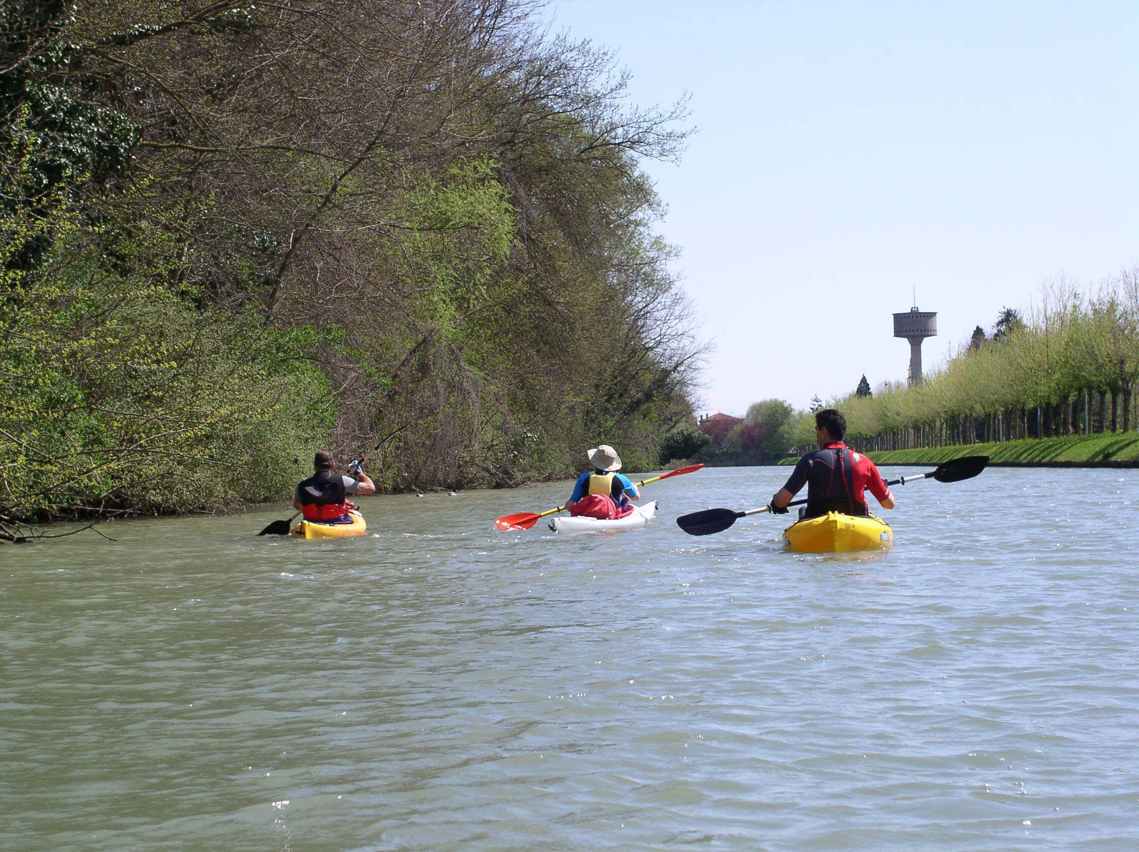 discesa in kayak del Canale del Brenta