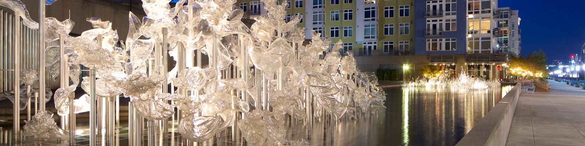 塔克馬 设有 戶外藝術 和 夜景