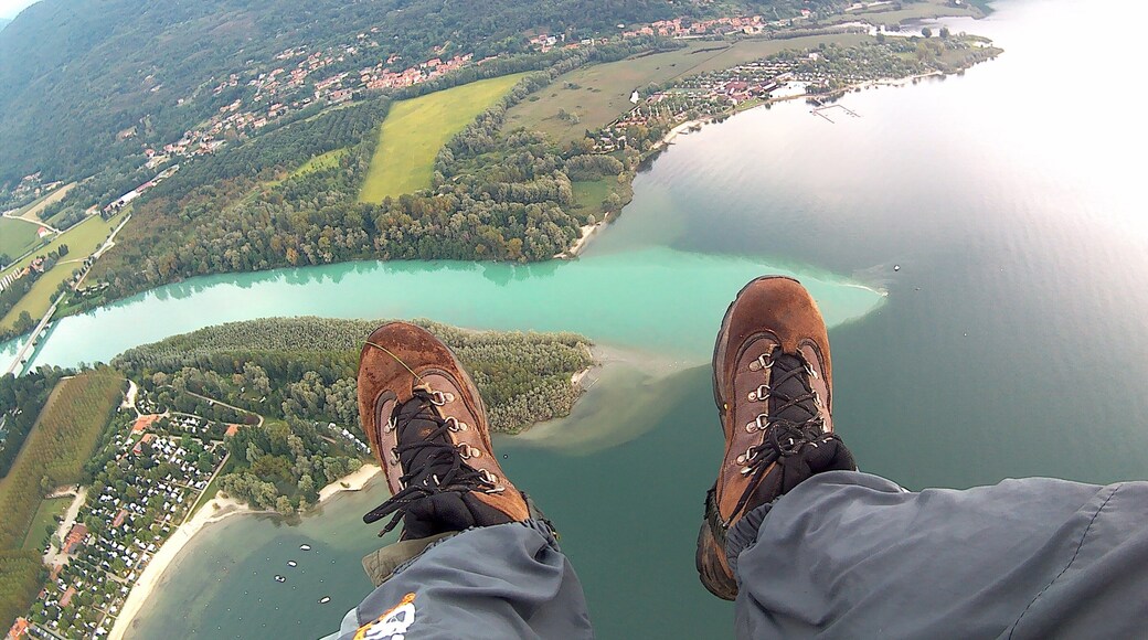 #LifeAtExpediaGroup There is no feeling quite like paragliding. Taking off right into cloud before heading over Lake Maggiore. With aerobatics to end a memorable flight.