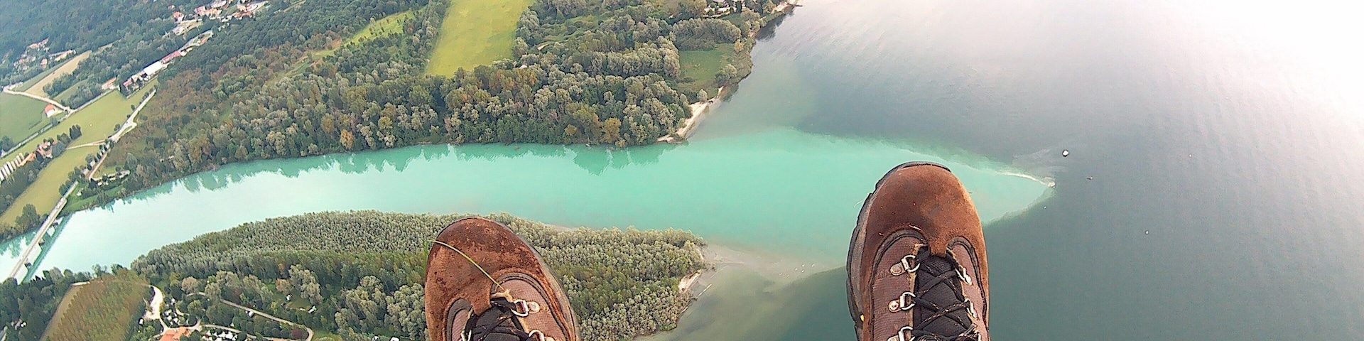 #LifeAtExpediaGroup There is no feeling quite like paragliding. Taking off right into cloud before heading over Lake Maggiore. With aerobatics to end a memorable flight.