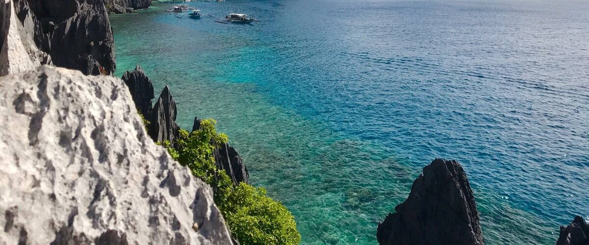 The view from some cliffs on Matinloc Shrine. #green