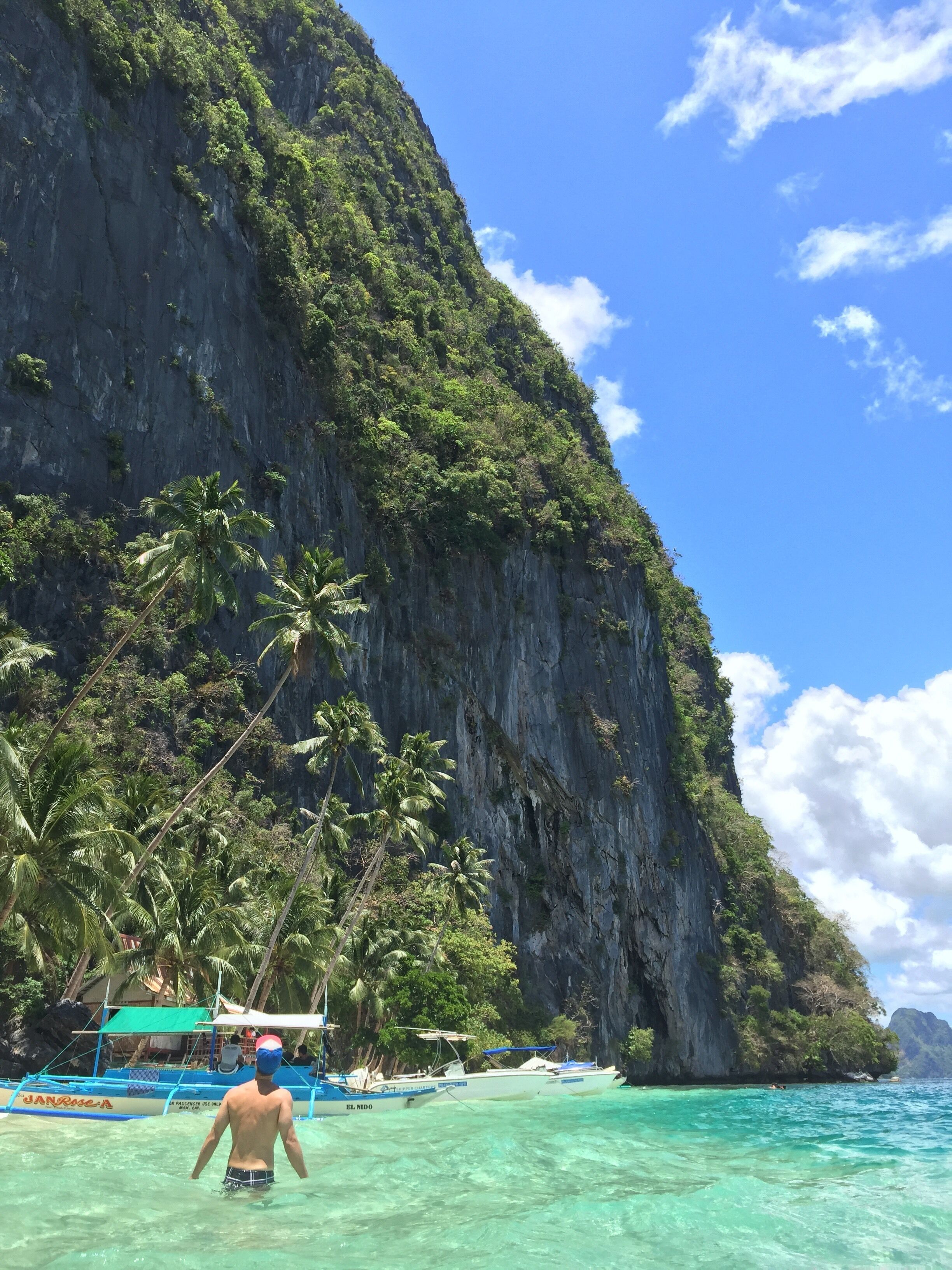 Our first stop on our island hopping tour in El Nido.  If you love beaches, you need to come visit Palawan.  It will not disappoint. #nature #paradise #elnido #itsmorefuninthephilippines #palawan #cyrstalclearwaters