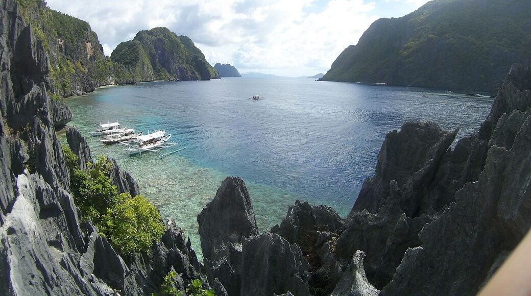View atop the rocky cliffs.