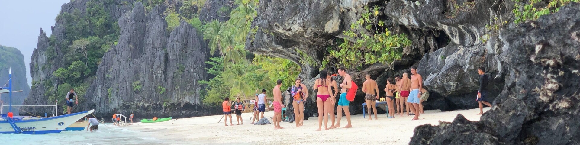 This is beach we had lunch