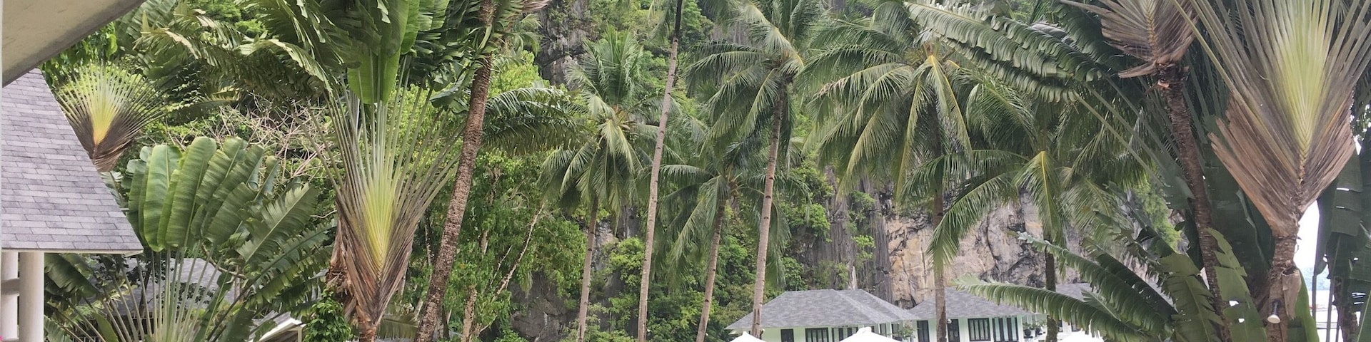 View while having a breakfast