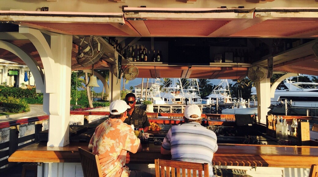 Chill hang at Baker's Bay marina bar.