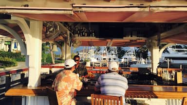 Chill hang at Baker's Bay marina bar.