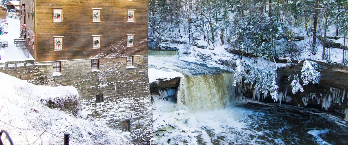 Lantermann's old mill in winter