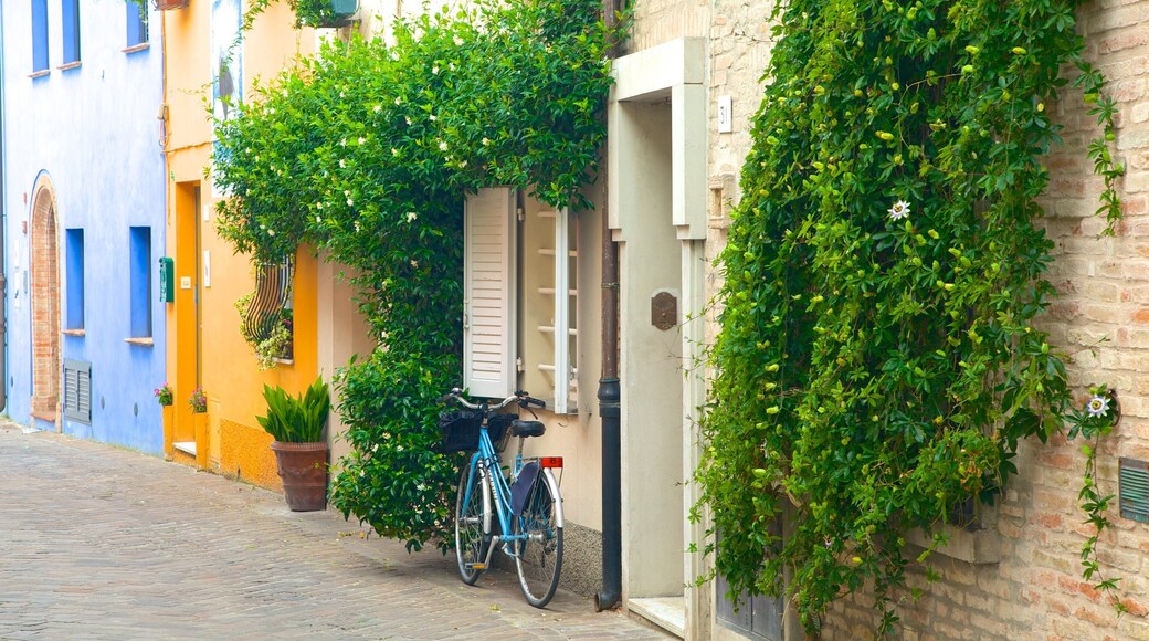 Rimini showing a house and street scenes