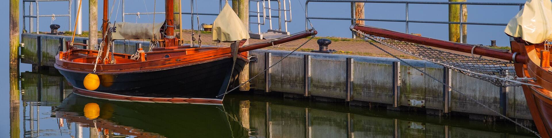 So called "Zeesenboat" in the harbor of Dierhagen/Germany; Shutterstock ID 1111903253; Purchase Order: SP-1394 HA Batch 3 Part 1; Order Number: ; Client/Licensee: HomeAway; Other: To be paid with HA b