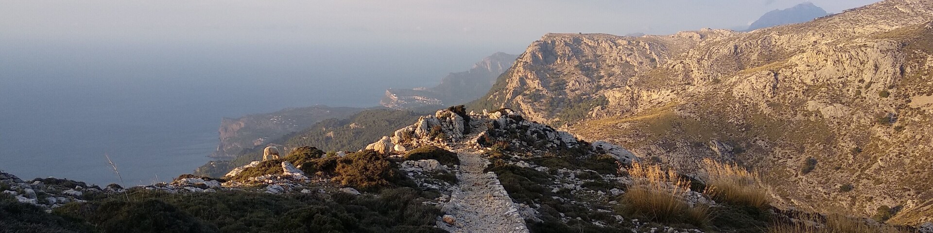 The Serra de Tramuntana is a mountain range on Mallorca which was awarded the World Heritage Status by UNESCO in 2011. It is a beautiful, very well preserved area with wonderful hiking trails. This photo was shot a few weeks ago on one of its many peaks at sunset. While no human appeared to have been anywhere on the mountain, there were many wild goats and sheep enjoying the last moments of sunlight (if you look close, you can see a sheep on the left). #LeaveNoTrail, #LifeAtExpedia