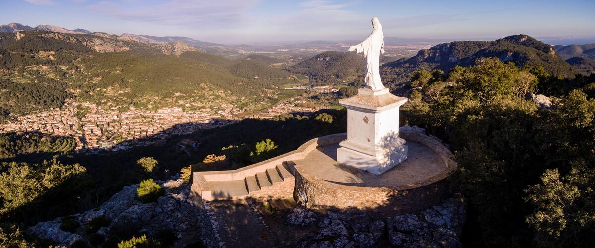 Cor de Jesús, Esporles, sierra de Tramuntana, Mallorca, balearic islands, spain, europe