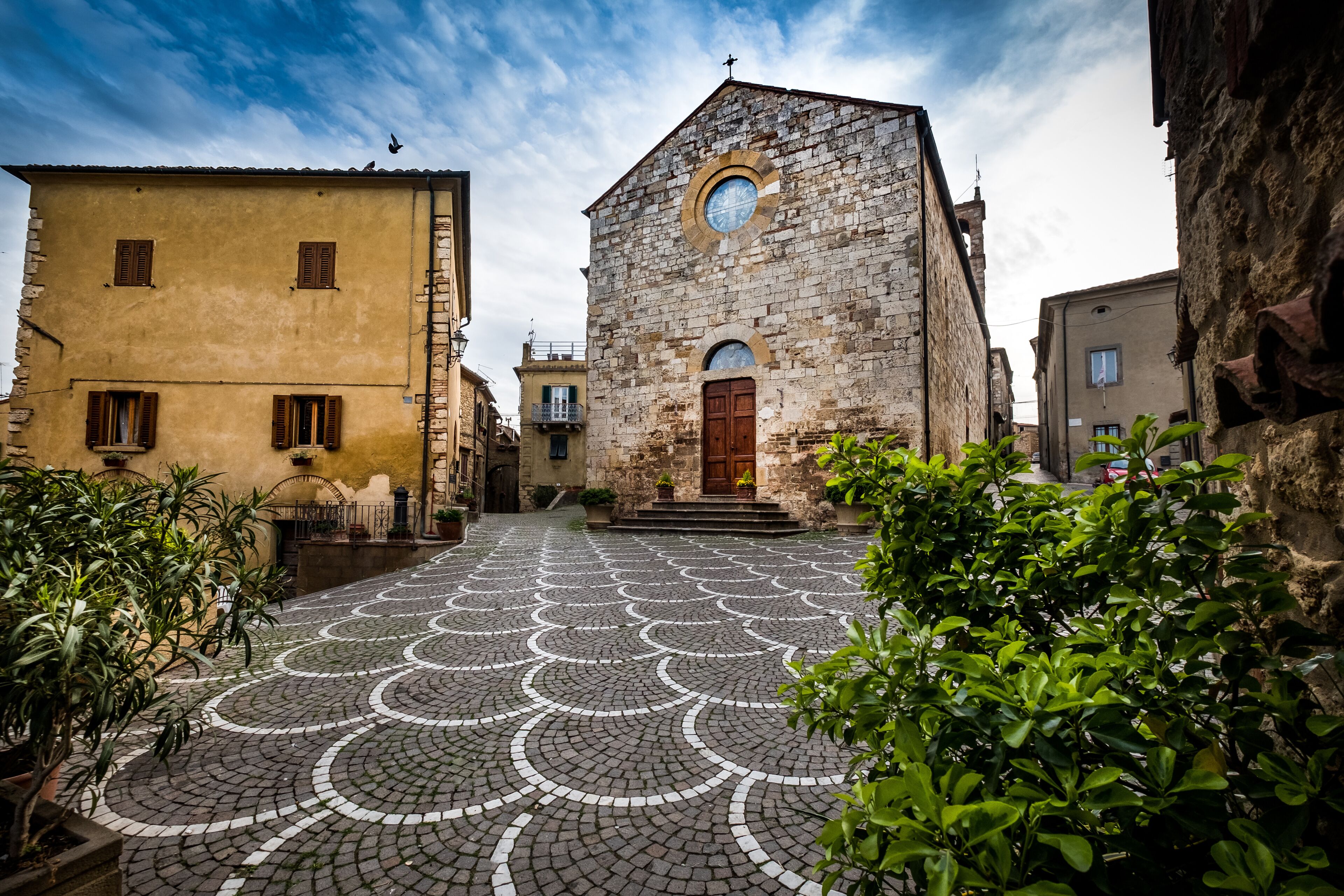 Bibbona in the Val di Cecina, Livorno, Tuscany, Italy - the parish church of Saint Ilario