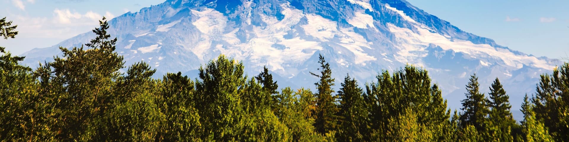 Mt Rainier viewed from Canyon Rd near Waller, Parkland, Washington