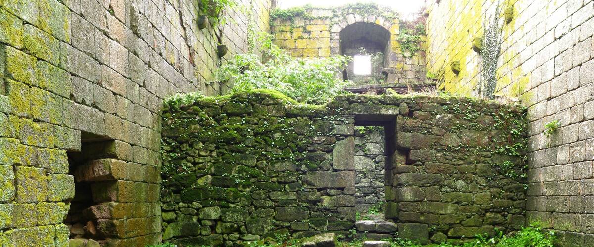 Pambre Castle inside, in Palas de Rei, Galicia, Spain.