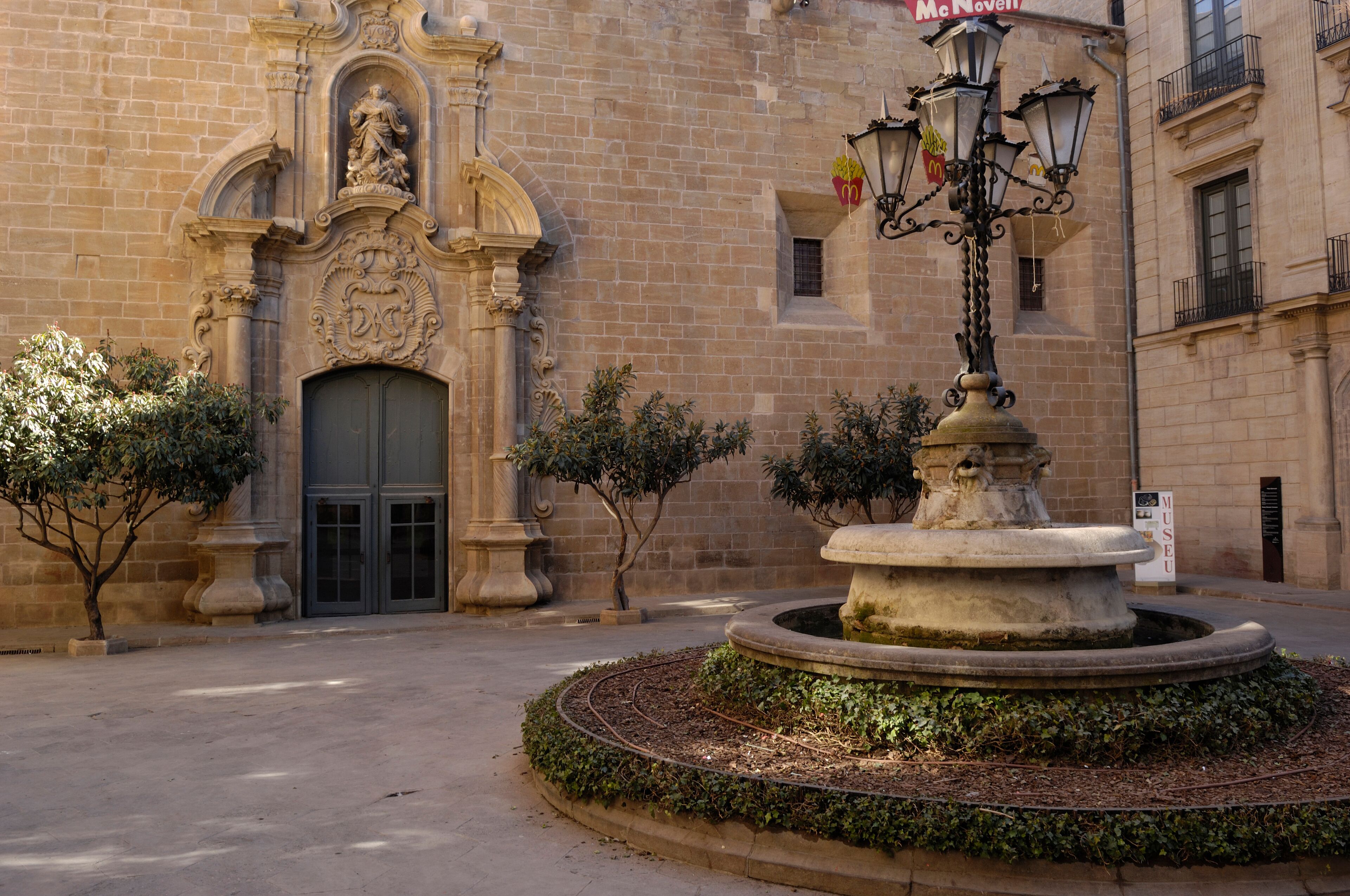Episcopal palace and square , Solsana, Barcelona provinces, Spain