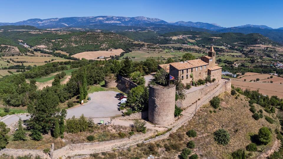 Solsona castle, Castellvell d'Olius, year 957, Solsonés region, Catalonia, Spain