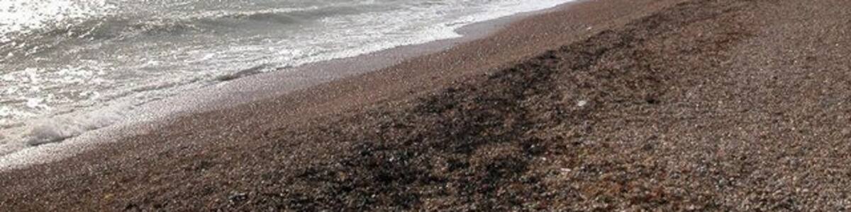 Rottingdean Beach - Westwards. Looking westwards towards Brighton and Brighton Marina in distance. One is able to walk along the undercliff walk to the Marina