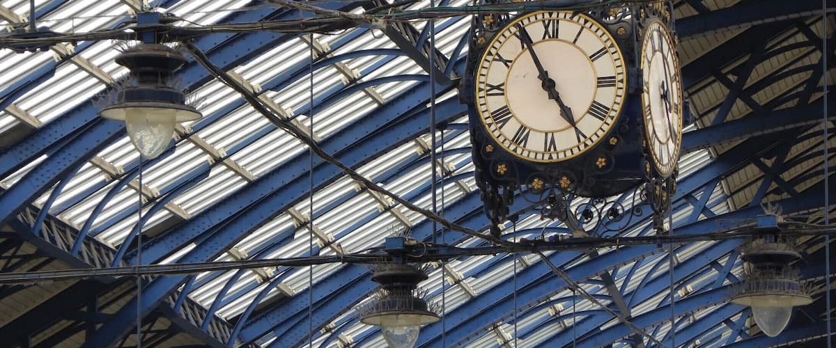 The curve in the roof of the old station at Brighton provides some interesting shapes.