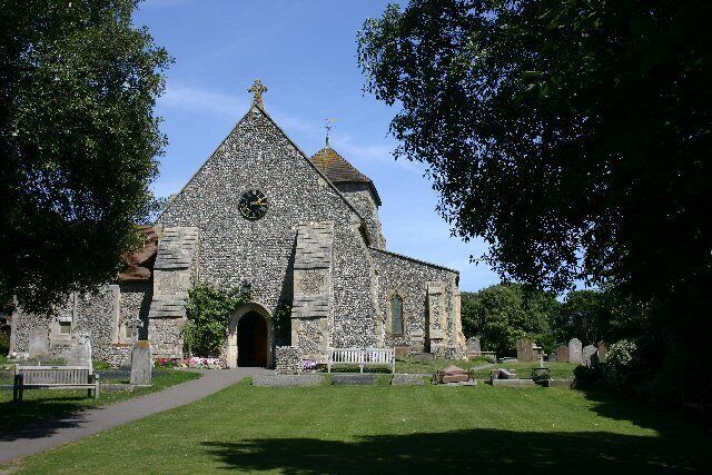 Rottingdean Church. The nave of St Margaret's church dates from the early 12th century, with the exception of the west wall, which was rebuilt in the 14th century.