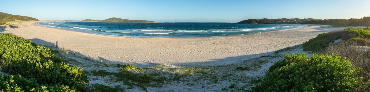 Beautiful beach in central coast australia