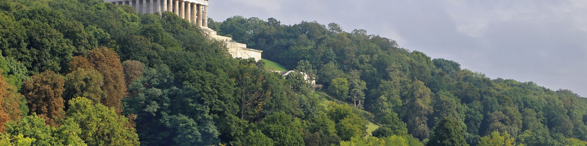 Memorial Walhalla at the village Donaustauf in the district of Regensburg.