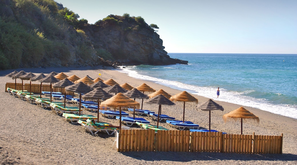 Playa de Maro. Nerja, Andalusia, Costa del Sol, Spain