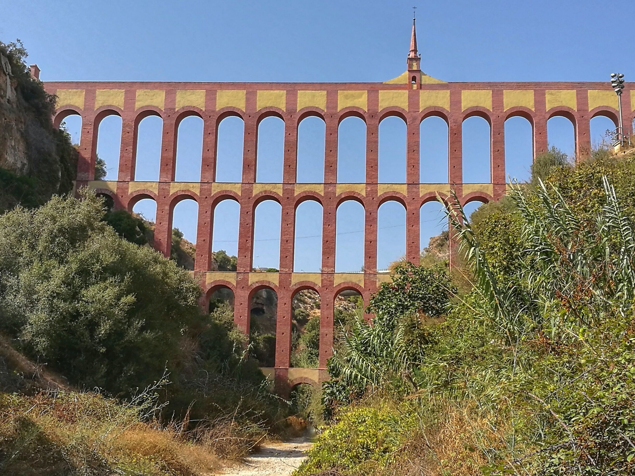 Had to climb down a very steep path to get to this, but it was lovely to view this great structure from the path rather than the road side
