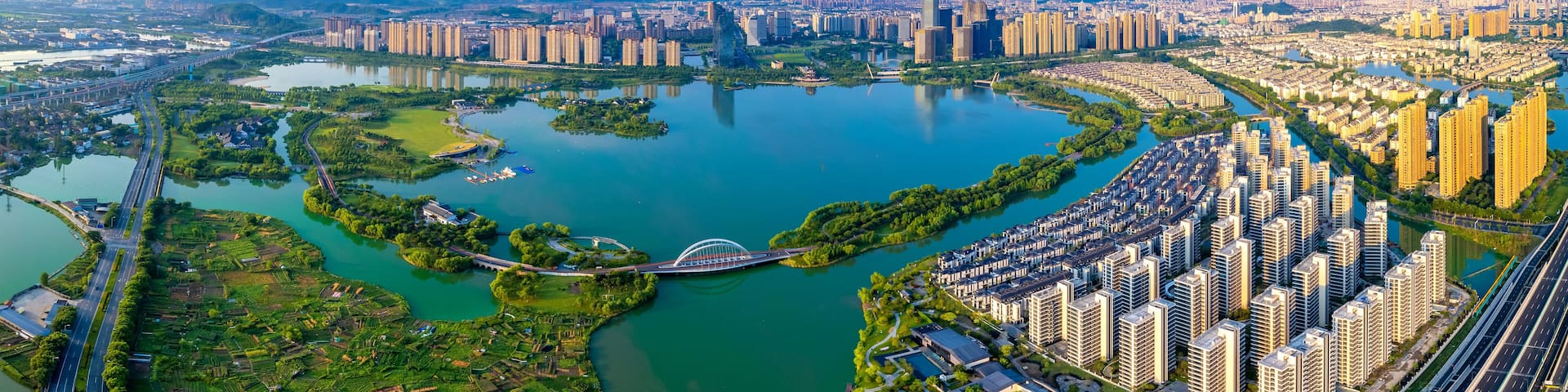 Didang Lake Park, Shaoxing, Zhejiang, China