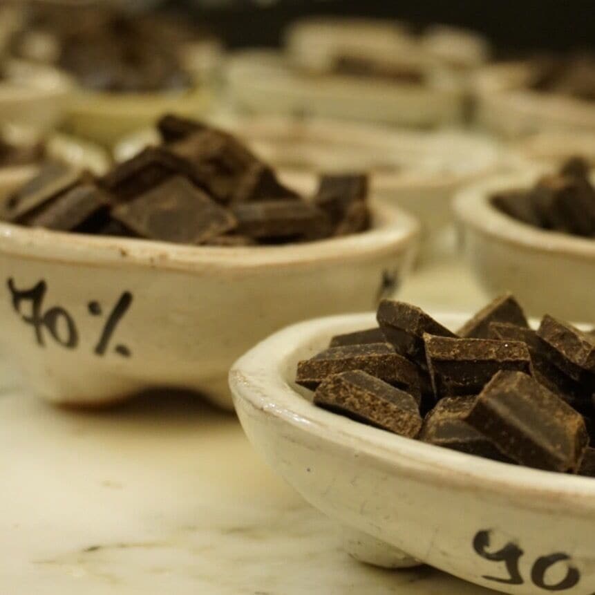 Did you know that Sicilians make chocolate? #Chocolate from #Modica is made from cocoa powder and raw sugar - no milk added. It's grainy texture is out of this world! #FoodieFinds 