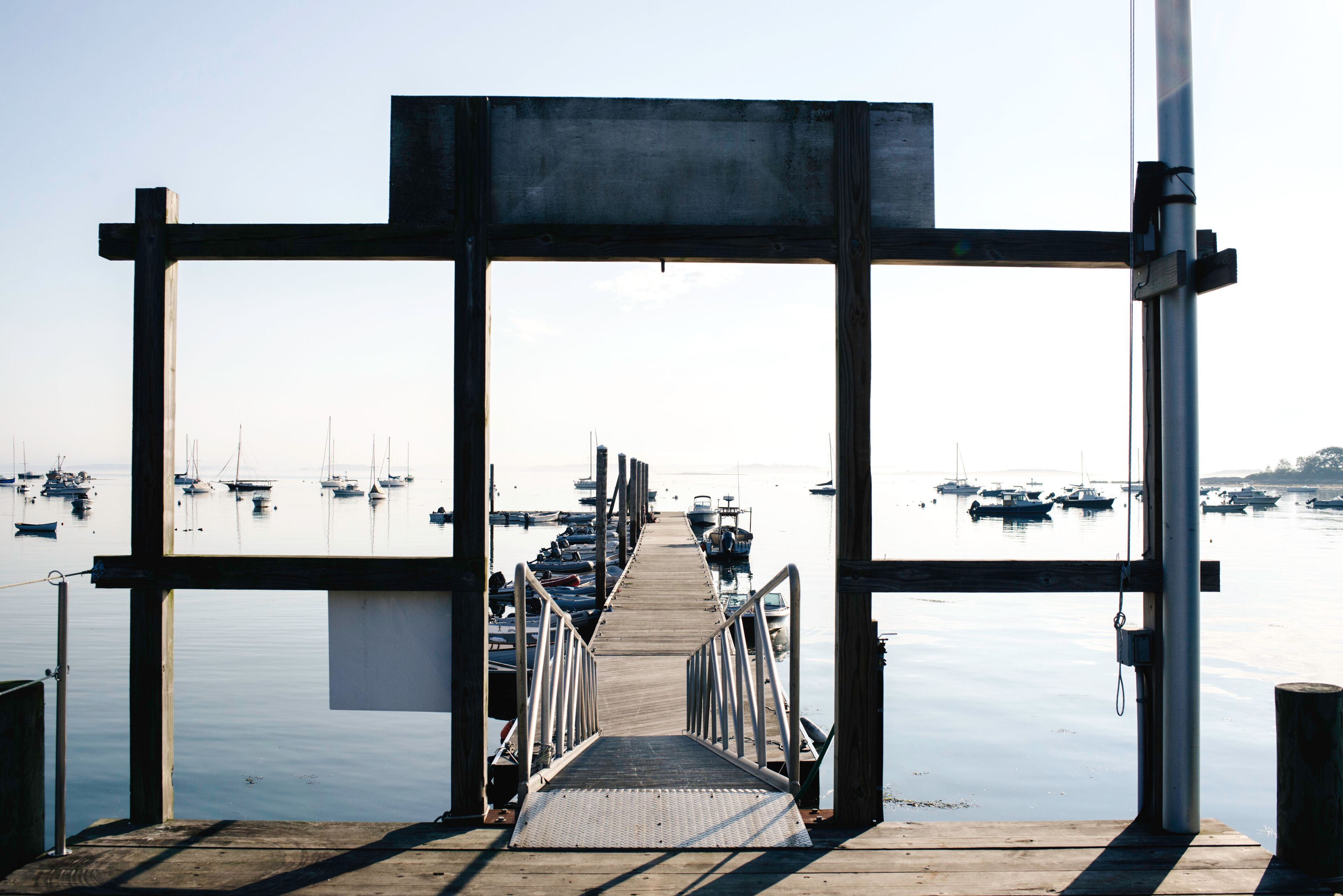 Early morning harbor in Maine