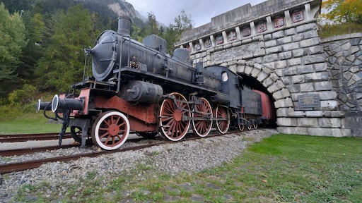 Old locomotive, Fréjus Rail Tunnel, Modane - France
