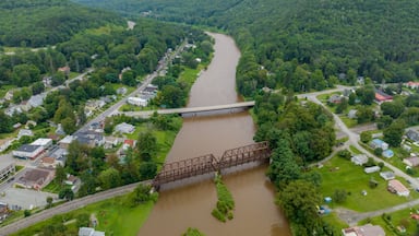 August 2023 aerial photo of Town of Hancock, Delaware County, NY.