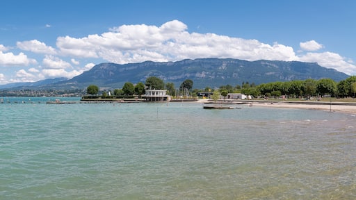 Plage du Bourget-du-Lac, lac du Bourget, Savoie