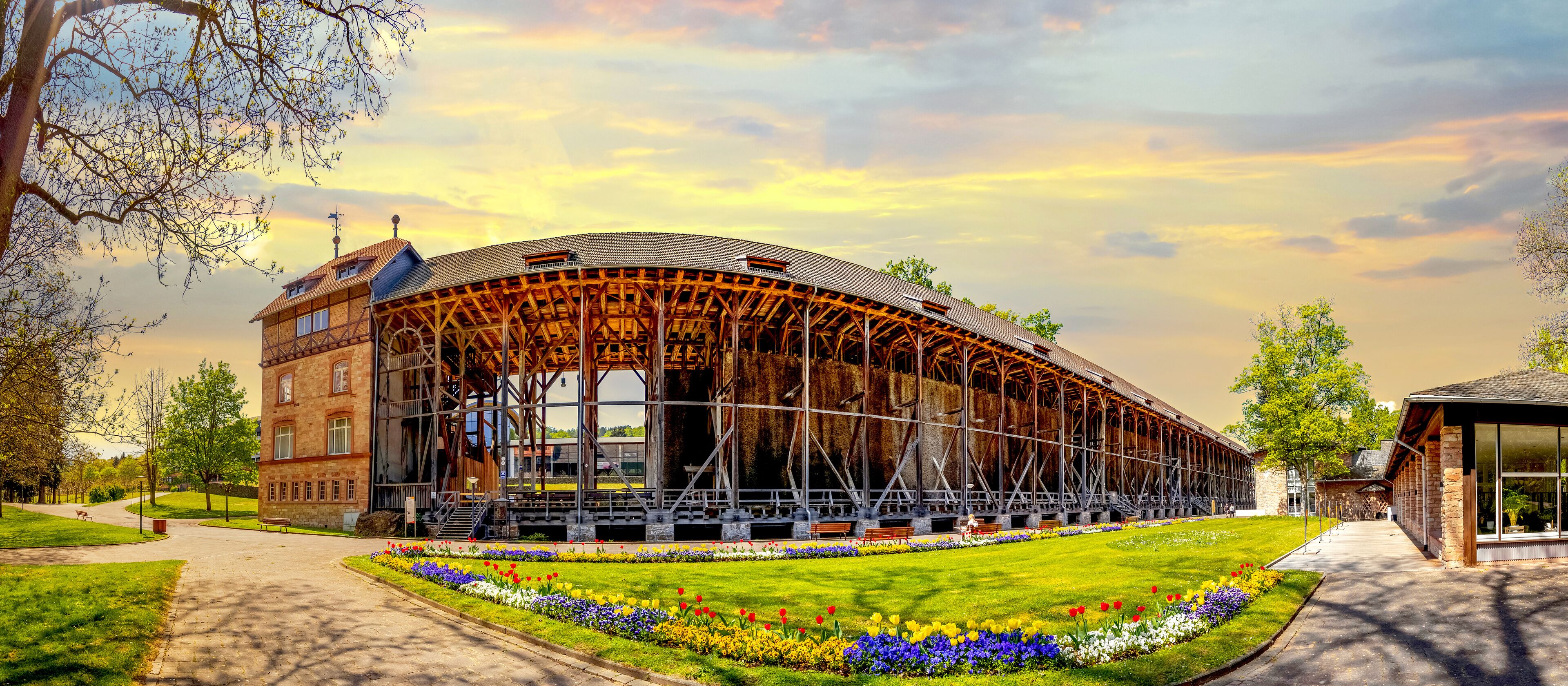 Kurpark, Bad Salzschlirf, Hessen, Deutschland 