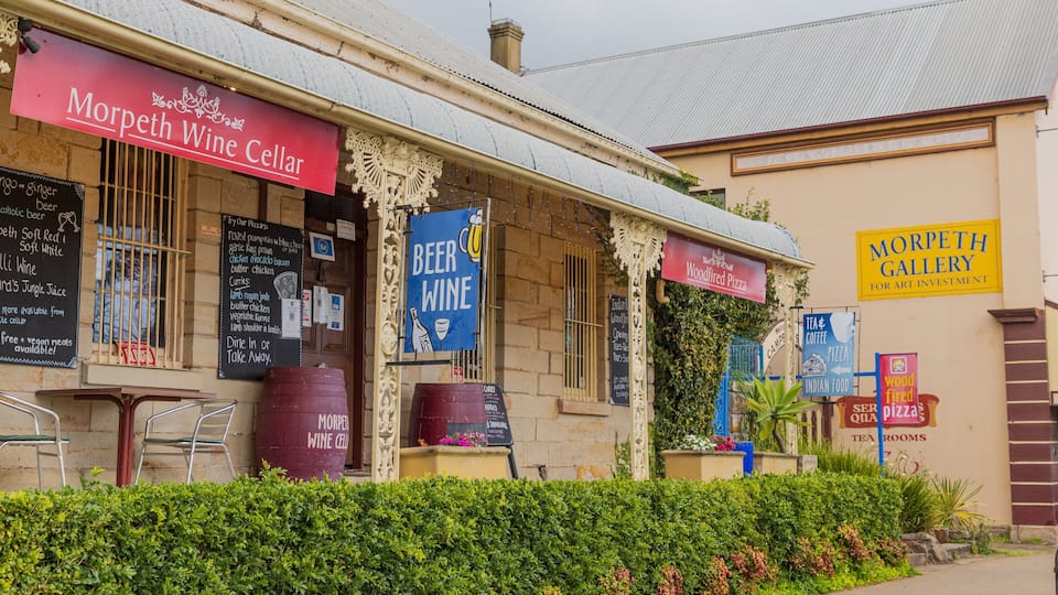 Morpeth featuring signage