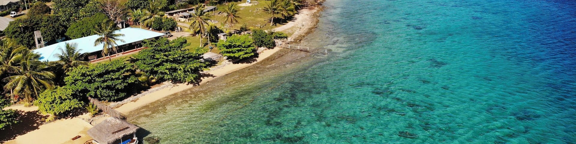 The jetty at Mystic Sands where we board our boat