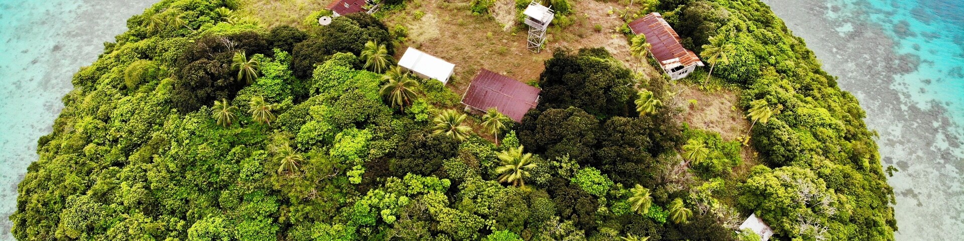The abandon island opposite Mystic Sands Resort