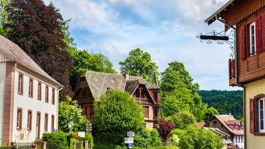 Le Hohwald, a village in the Vosges mountains - Alsace, France