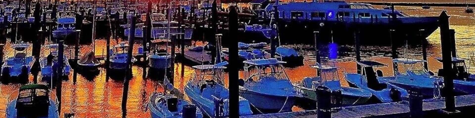 The sun hitting the clouds was amazing. The reflection of the clouds in the water was so different.