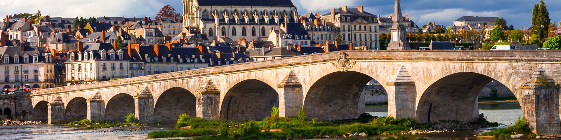 Landmarks of France - Historical Blois town, famous Loire valley