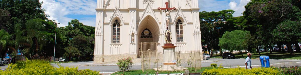 Taubaté, São Paulo, Brazil - April 5, 2009 - Sanctuary of Santa Terezinha, the largest church in Taubaté.