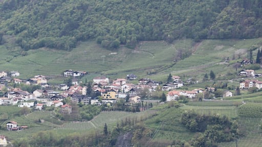 Panorama of the village Marling in South Tyrol