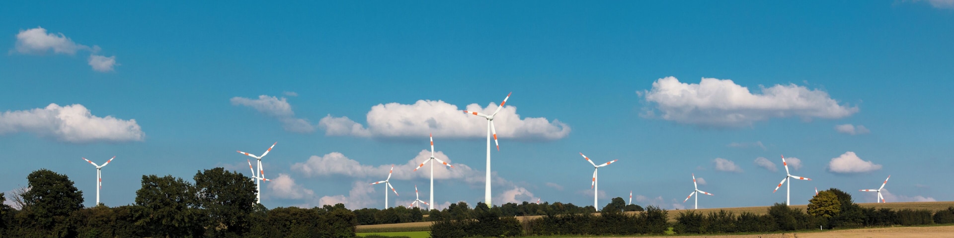 Wind turbines am Schöppinger Berg, Schöppingen, North Rhine-Westphalia, Germany