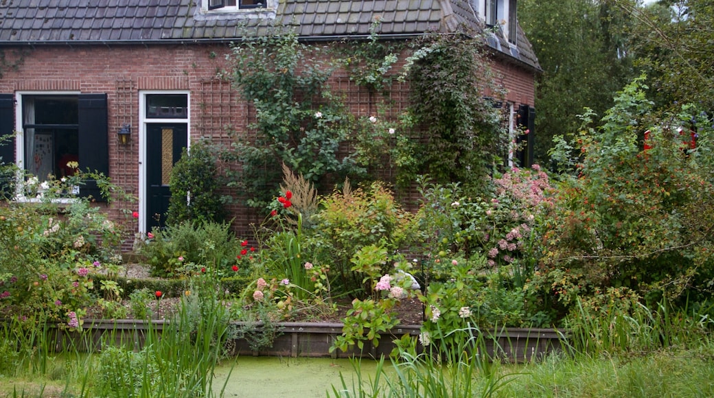 Breukelen fasiliteter samt blomster og hus